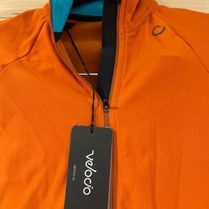 NWT** Velocio- XXS - Orange Cycling Jersey- Brand New! Great layering piece!